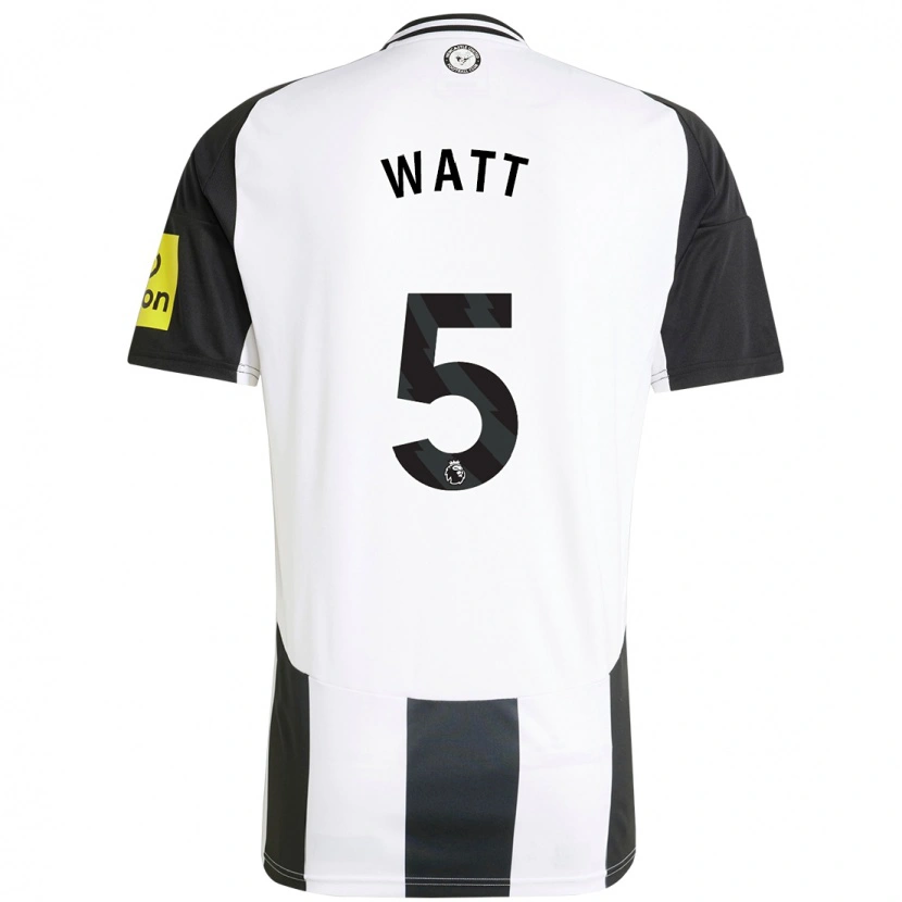 Danxen Kinder Olivia Watt #5 Weiß Schwarz Heimtrikot Trikot 2024/25 T-Shirt