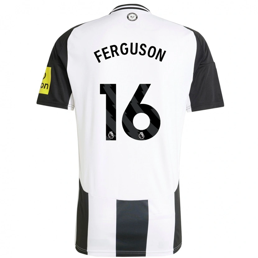 Danxen Kinder Becky Ferguson #16 Weiß Schwarz Heimtrikot Trikot 2024/25 T-Shirt