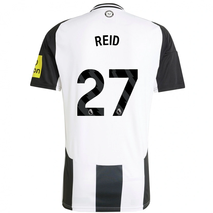 Danxen Kinder Hannah Reid #27 Weiß Schwarz Heimtrikot Trikot 2024/25 T-Shirt