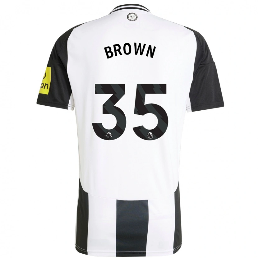 Danxen Kinder Will Brown #35 Weiß Schwarz Heimtrikot Trikot 2024/25 T-Shirt
