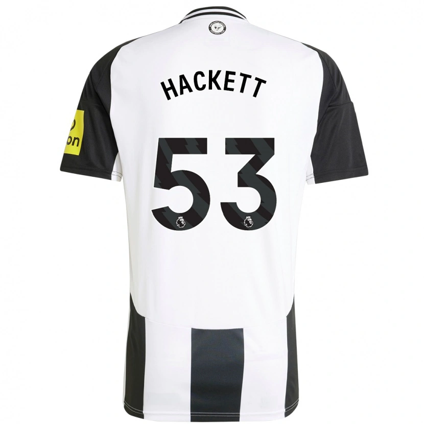 Danxen Kinder Jordan Hackett #53 Weiß Schwarz Heimtrikot Trikot 2024/25 T-Shirt
