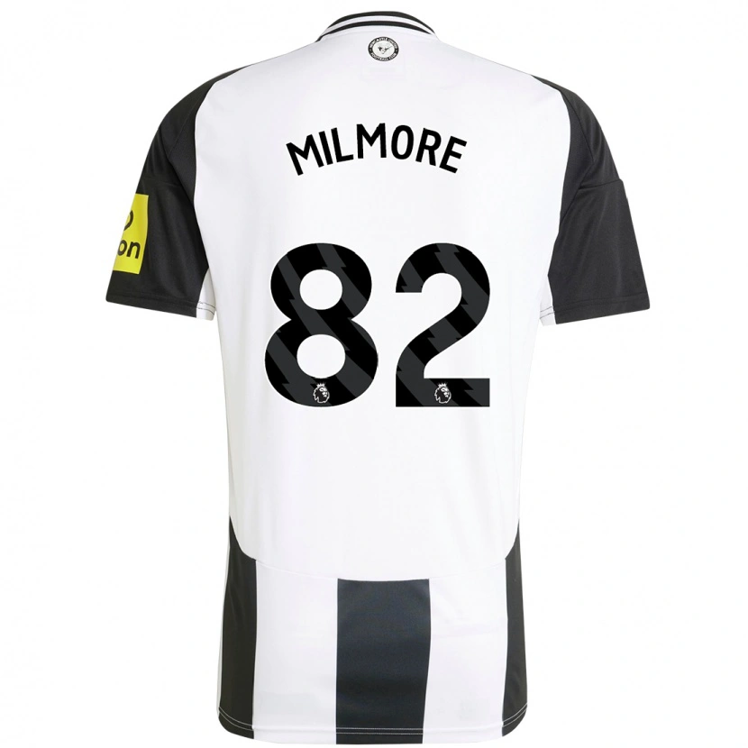 Danxen Kinder Carter Milmore #82 Weiß Schwarz Heimtrikot Trikot 2024/25 T-Shirt