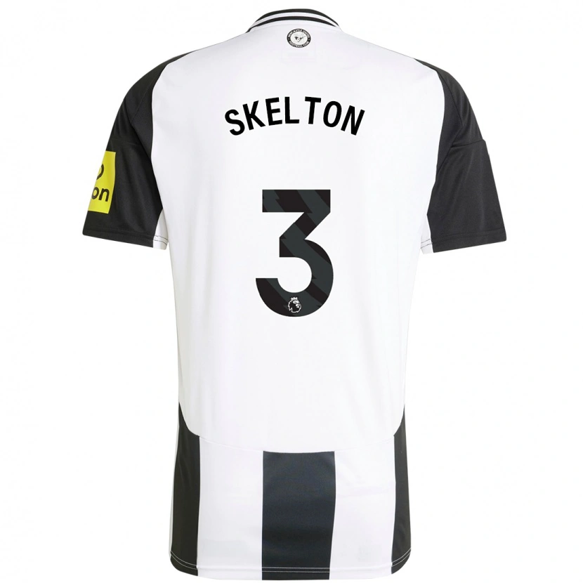 Danxen Kinder Keira Skelton #3 Weiß Schwarz Heimtrikot Trikot 2024/25 T-Shirt