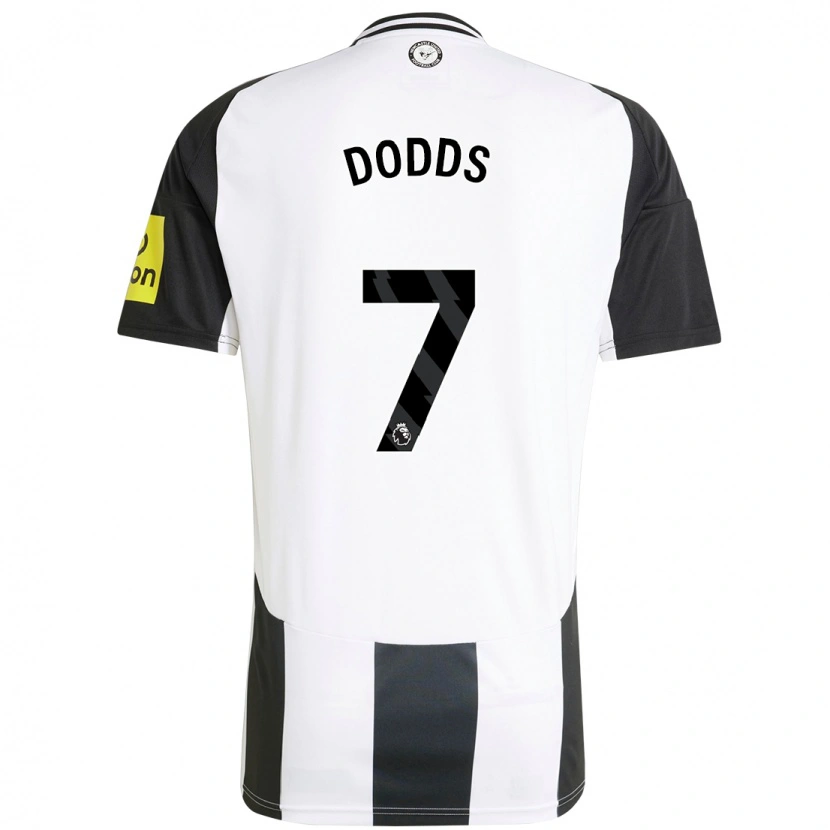 Danxen Kinder Tyler Dodds #7 Weiß Schwarz Heimtrikot Trikot 2024/25 T-Shirt
