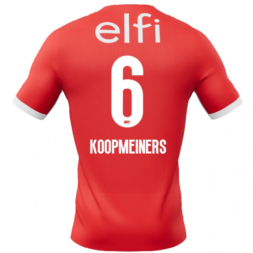 Danxen Kinder Peer Koopmeiners #6 Rot Weiß Heimtrikot Trikot 2024/25 T-Shirt
