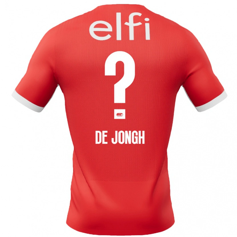 Danxen Kinder Iain De Jongh #0 Rot Weiß Heimtrikot Trikot 2024/25 T-Shirt