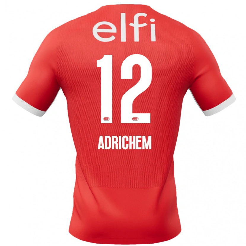 Danxen Kinder Mees Adrichem #12 Rot Weiß Heimtrikot Trikot 2024/25 T-Shirt