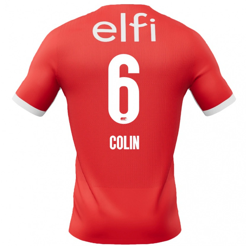 Danxen Kinder Isa Colin #6 Rot Weiß Heimtrikot Trikot 2024/25 T-Shirt