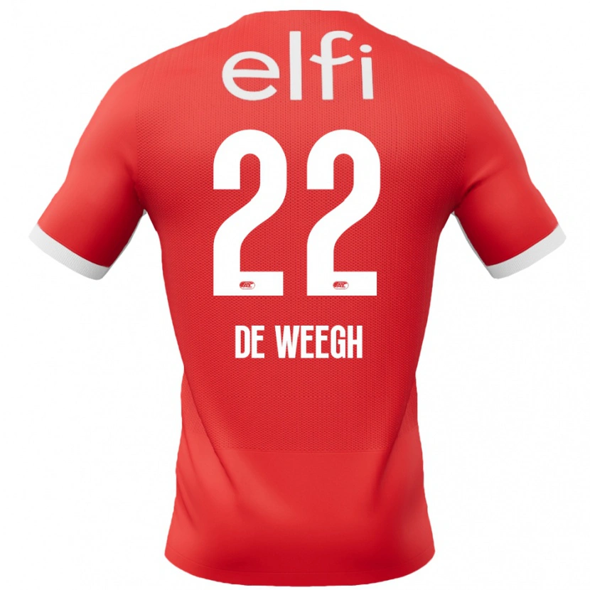 Danxen Kinder Bo Op De Weegh #22 Rot Weiß Heimtrikot Trikot 2024/25 T-Shirt