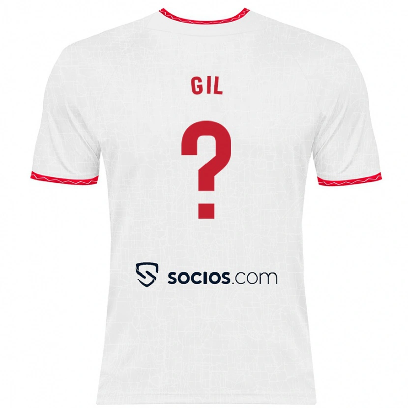 Danxen Kinder Dani Gil #0 Weiß Rot Heimtrikot Trikot 2024/25 T-Shirt