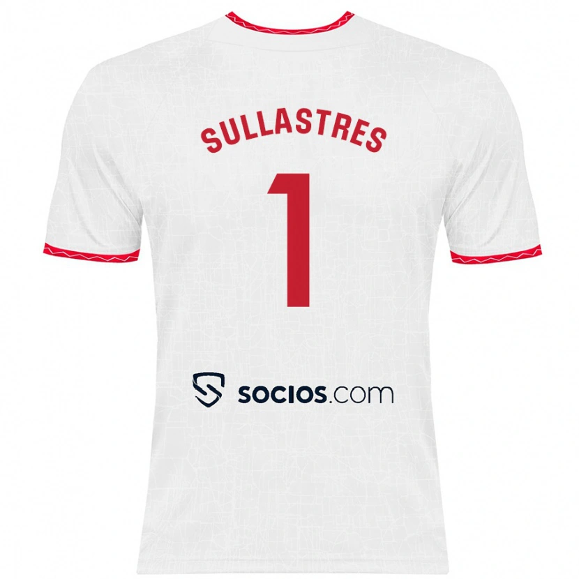 Danxen Kinder Esther Sullastres #1 Weiß Rot Heimtrikot Trikot 2024/25 T-Shirt