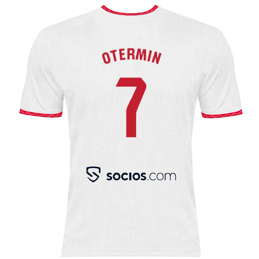Danxen Kinder Rosa María Otermín Abella #7 Weiß Rot Heimtrikot Trikot 2024/25 T-Shirt