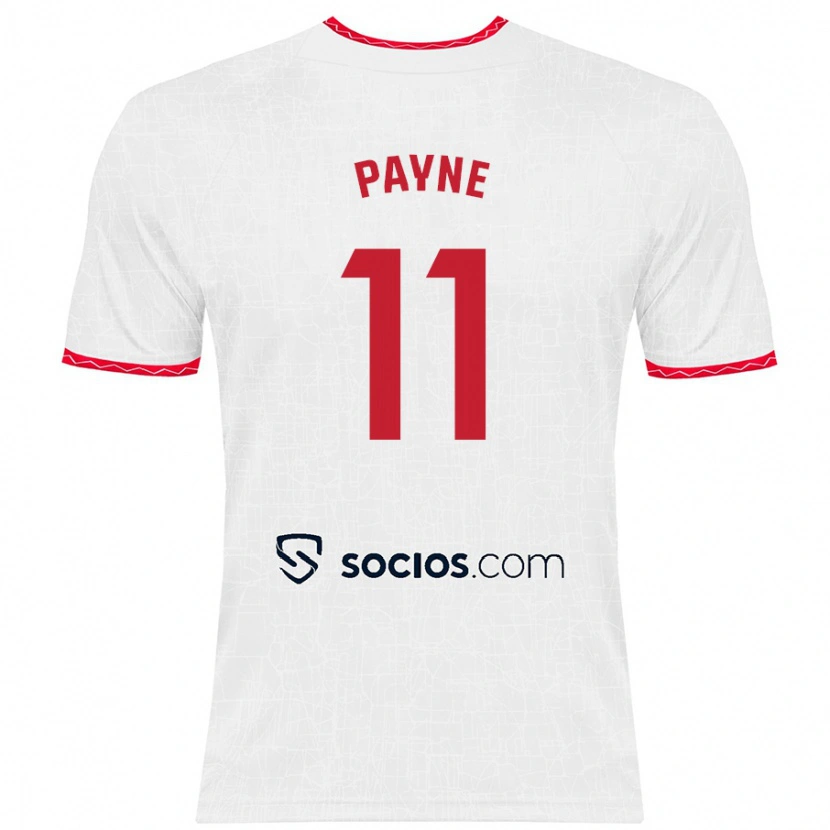 Danxen Kinder Antionette Oyedupe Toni Payne #11 Weiß Rot Heimtrikot Trikot 2024/25 T-Shirt