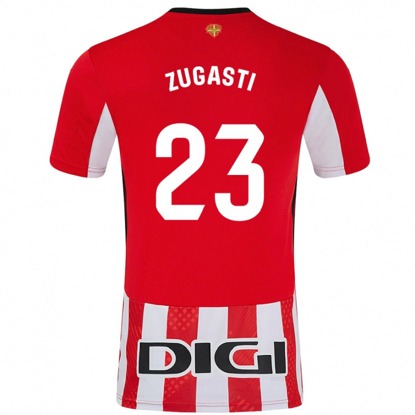 Danxen Kinder Patricia Zugasti #23 Rot Weiß Heimtrikot Trikot 2024/25 T-Shirt