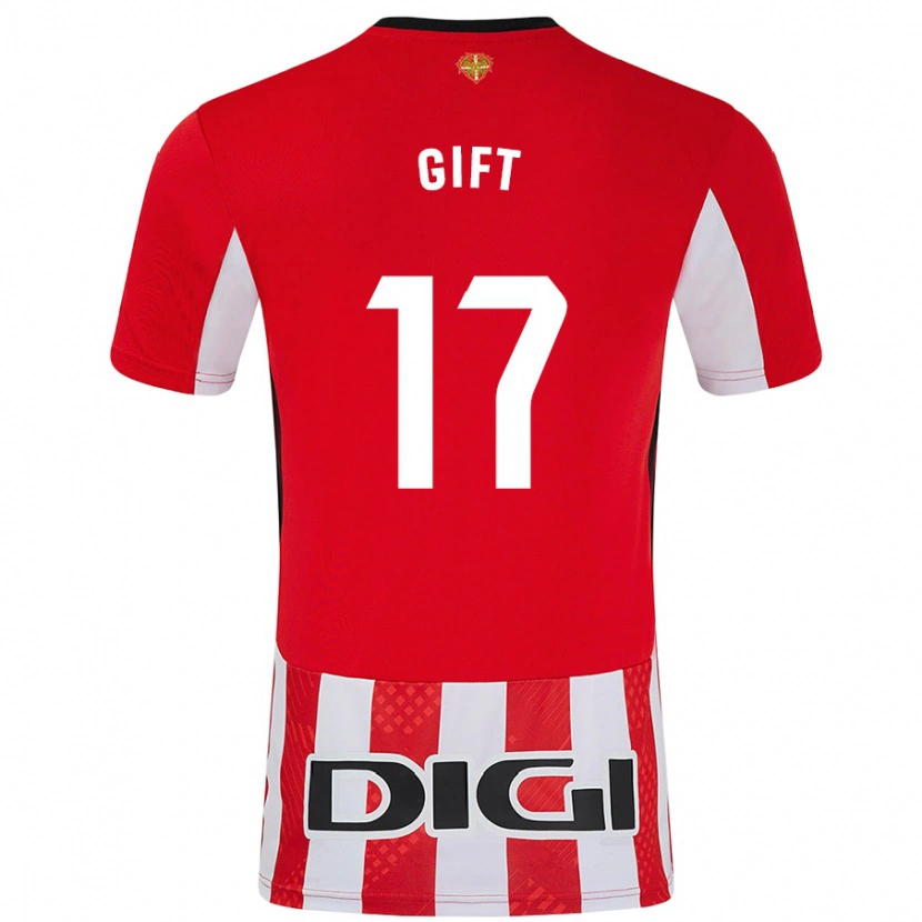 Danxen Kinder Elijah Gift #17 Rot Weiß Heimtrikot Trikot 2024/25 T-Shirt