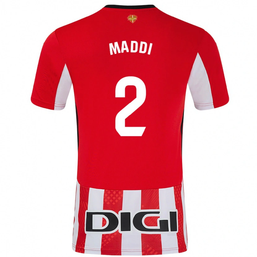 Danxen Kinder Maddi Torre Larrañaga #2 Rot Weiß Heimtrikot Trikot 2024/25 T-Shirt