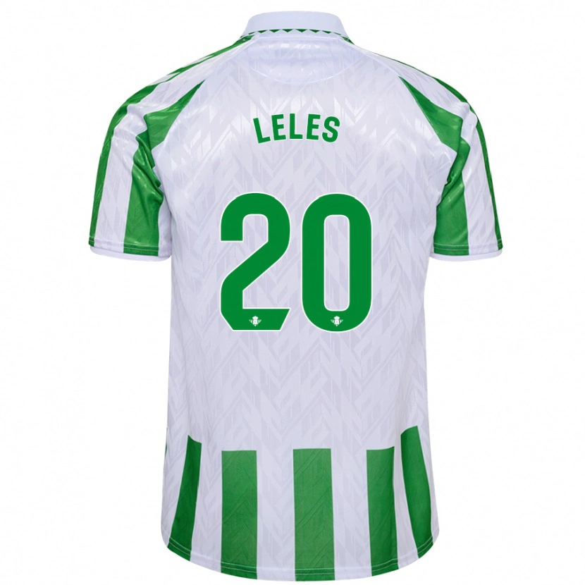 Danxen Kinder Leles #20 Grün Weiße Streifen Heimtrikot Trikot 2024/25 T-Shirt
