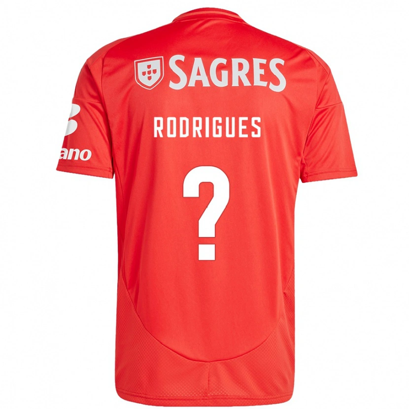 Danxen Kinder Miguel Rodrigues #0 Rot Weiß Heimtrikot Trikot 2024/25 T-Shirt