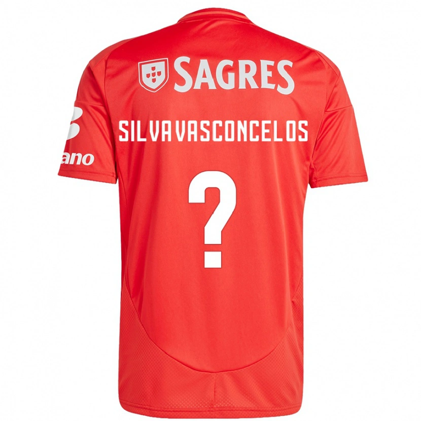 Danxen Kinder Martim Silva Vasconcelos #0 Rot Weiß Heimtrikot Trikot 2024/25 T-Shirt