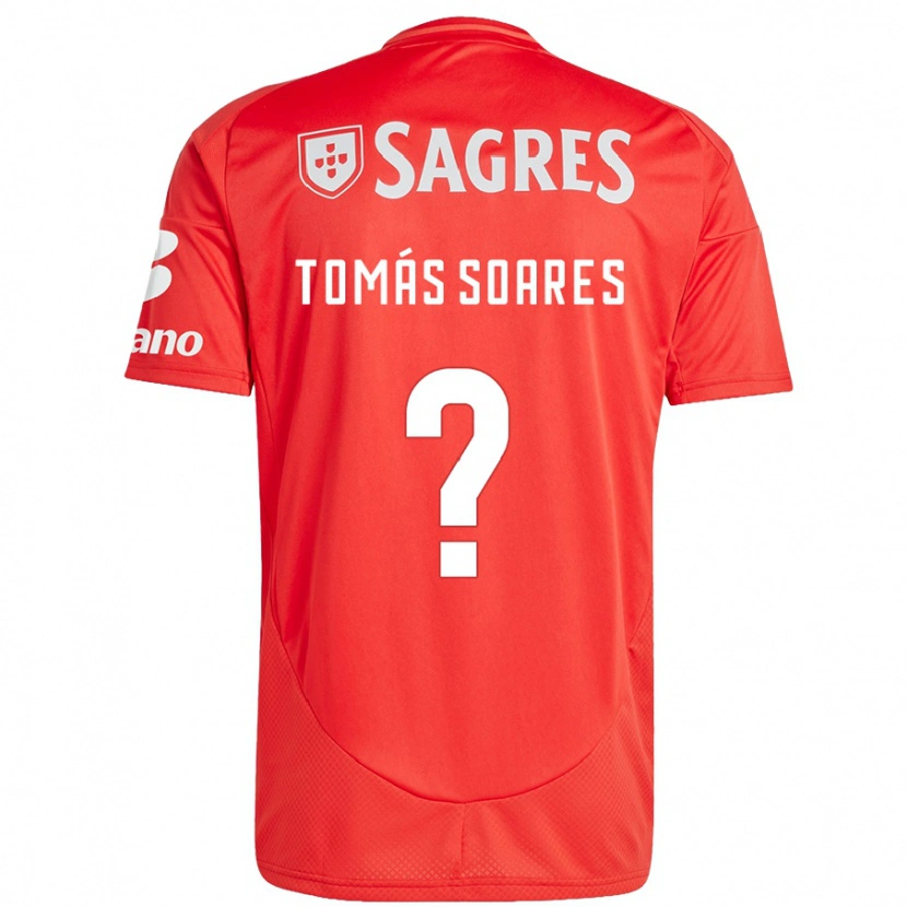 Danxen Kinder Tomás Soares #0 Rot Weiß Heimtrikot Trikot 2024/25 T-Shirt