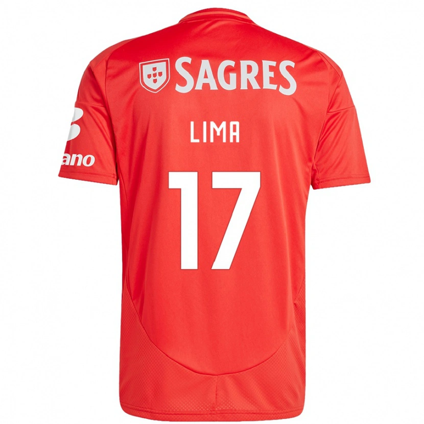 Danxen Kinder Ivan Lima #17 Rot Weiß Heimtrikot Trikot 2024/25 T-Shirt