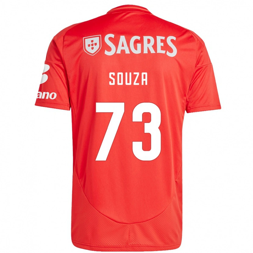 Danxen Kinder Beni Souza #73 Rot Weiß Heimtrikot Trikot 2024/25 T-Shirt