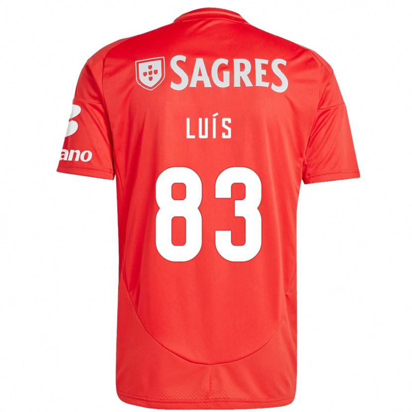 Danxen Kinder Rafael Luís #83 Rot Weiß Heimtrikot Trikot 2024/25 T-Shirt