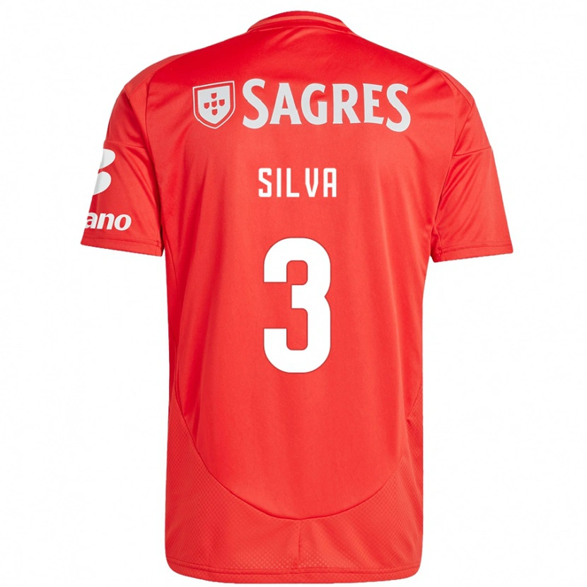 Danxen Kinder Joana Silva #3 Rot Weiß Heimtrikot Trikot 2024/25 T-Shirt