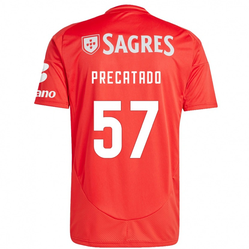Danxen Kinder Precatado #57 Rot Weiß Heimtrikot Trikot 2024/25 T-Shirt