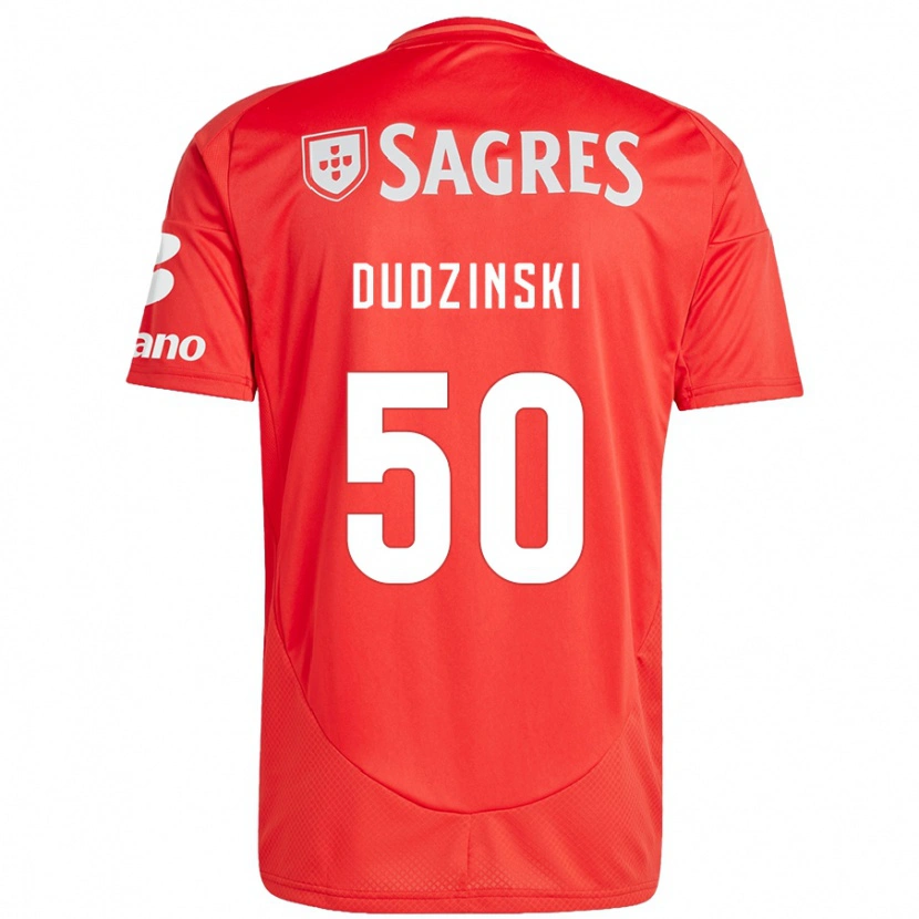 Danxen Kinder Marcel Dudzinski #50 Rot Weiß Heimtrikot Trikot 2024/25 T-Shirt