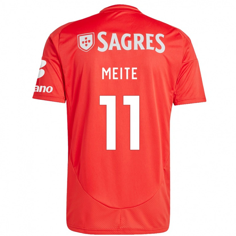 Danxen Kinder Soualiho Meite #11 Rot Weiß Heimtrikot Trikot 2024/25 T-Shirt