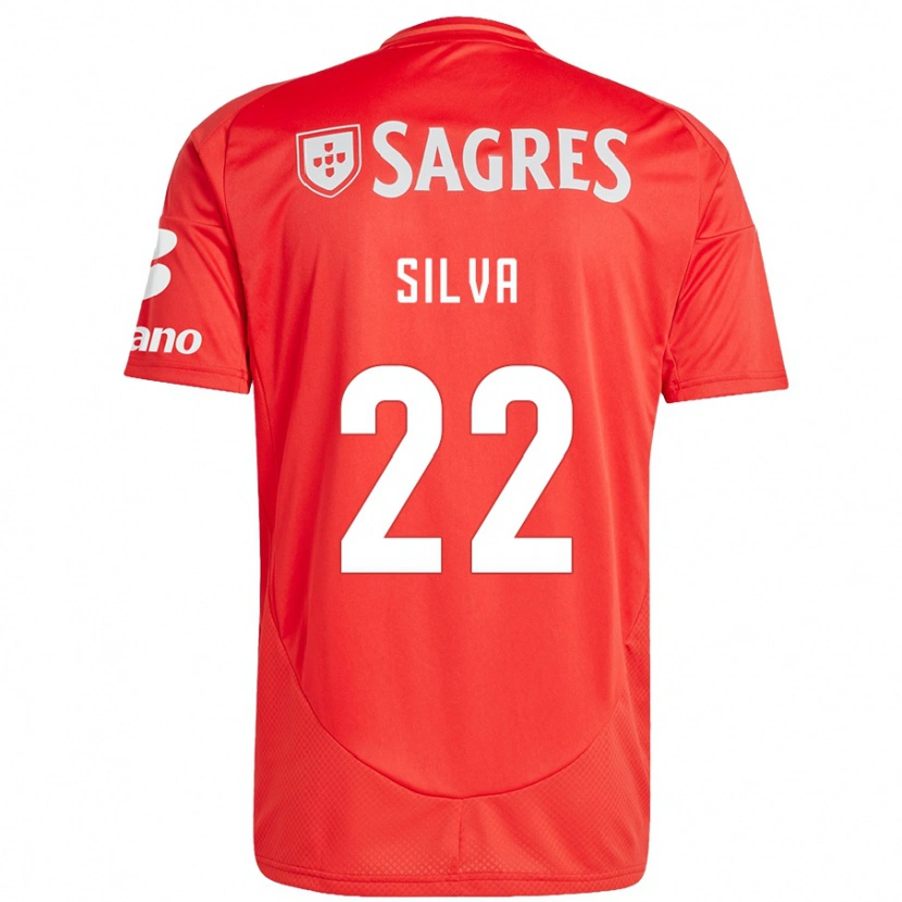 Danxen Kinder Amelia Silva #22 Rot Weiß Heimtrikot Trikot 2024/25 T-Shirt