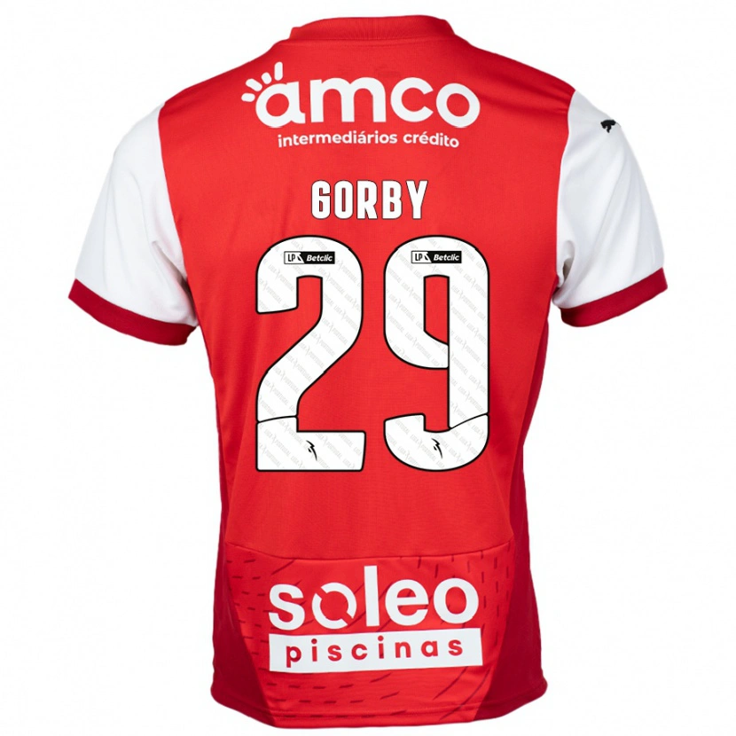 Danxen Kinder Gorby #29 Rot Weiß Heimtrikot Trikot 2024/25 T-Shirt