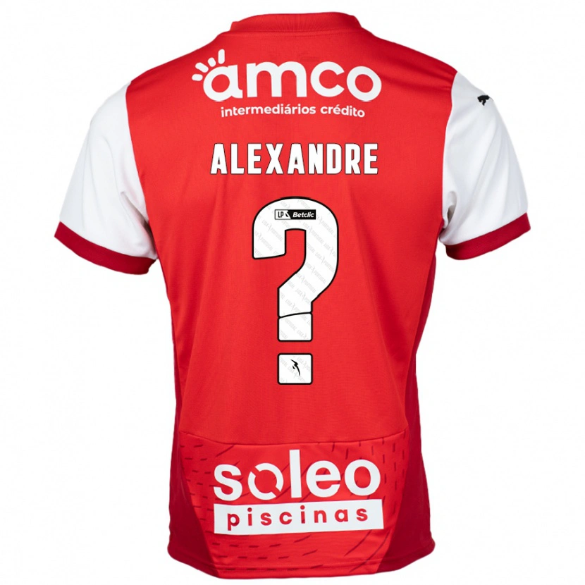 Danxen Kinder Daniel Alexandre #0 Rot Weiß Heimtrikot Trikot 2024/25 T-Shirt