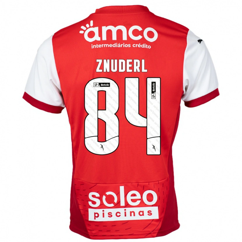 Danxen Kinder Tai Znuderl #84 Rot Weiß Heimtrikot Trikot 2024/25 T-Shirt