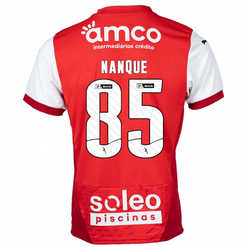 Danxen Kinder Edgar Nanque #85 Rot Weiß Heimtrikot Trikot 2024/25 T-Shirt
