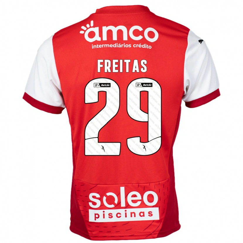 Danxen Kinder Mylena Freitas #29 Rot Weiß Heimtrikot Trikot 2024/25 T-Shirt