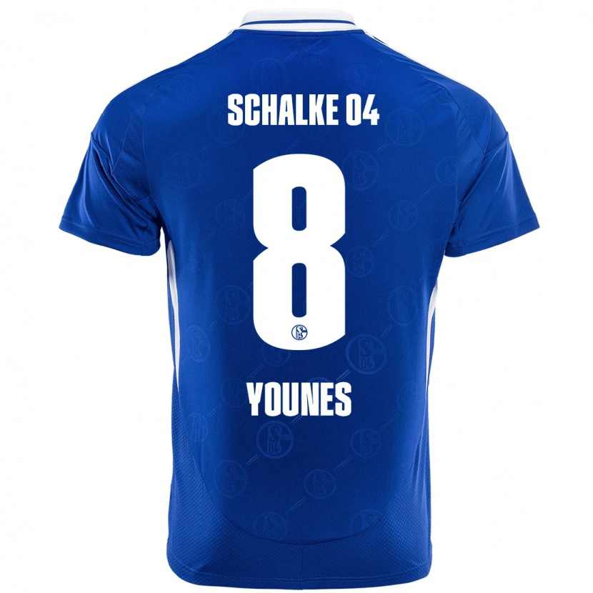 Danxen Kinder Amin Younes #8 Königsblau Heimtrikot Trikot 2024/25 T-Shirt