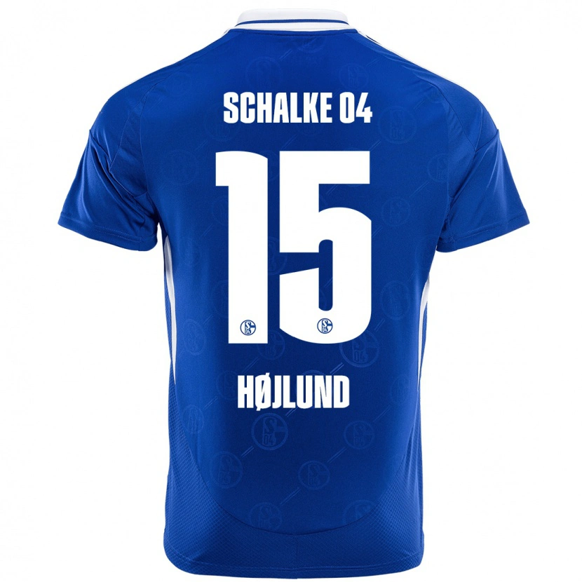 Danxen Kinder Emil Højlund #15 Königsblau Heimtrikot Trikot 2024/25 T-Shirt