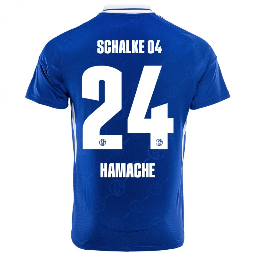 Danxen Kinder Ilyes Hamache #24 Königsblau Heimtrikot Trikot 2024/25 T-Shirt