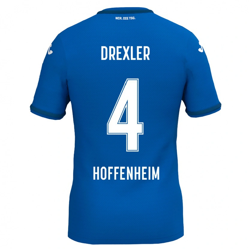 Danxen Kinder Tim Drexler #4 Königsblau Heimtrikot Trikot 2024/25 T-Shirt