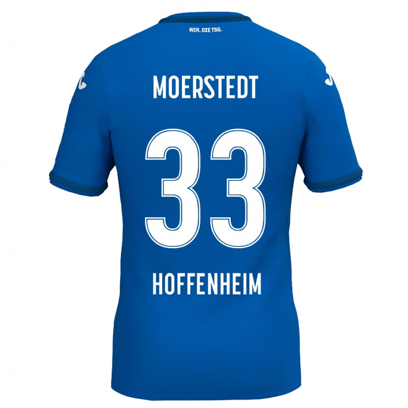 Danxen Kinder Max Moerstedt #33 Königsblau Heimtrikot Trikot 2024/25 T-Shirt