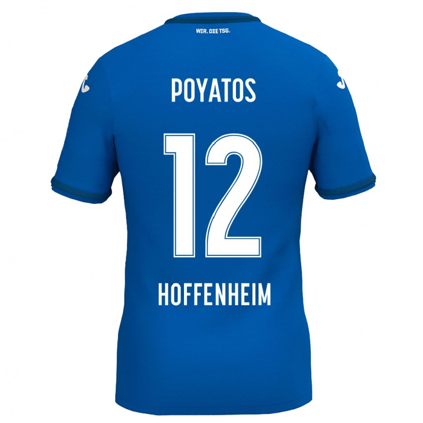 Danxen Kinder Miguel Poyatos #12 Königsblau Heimtrikot Trikot 2024/25 T-Shirt