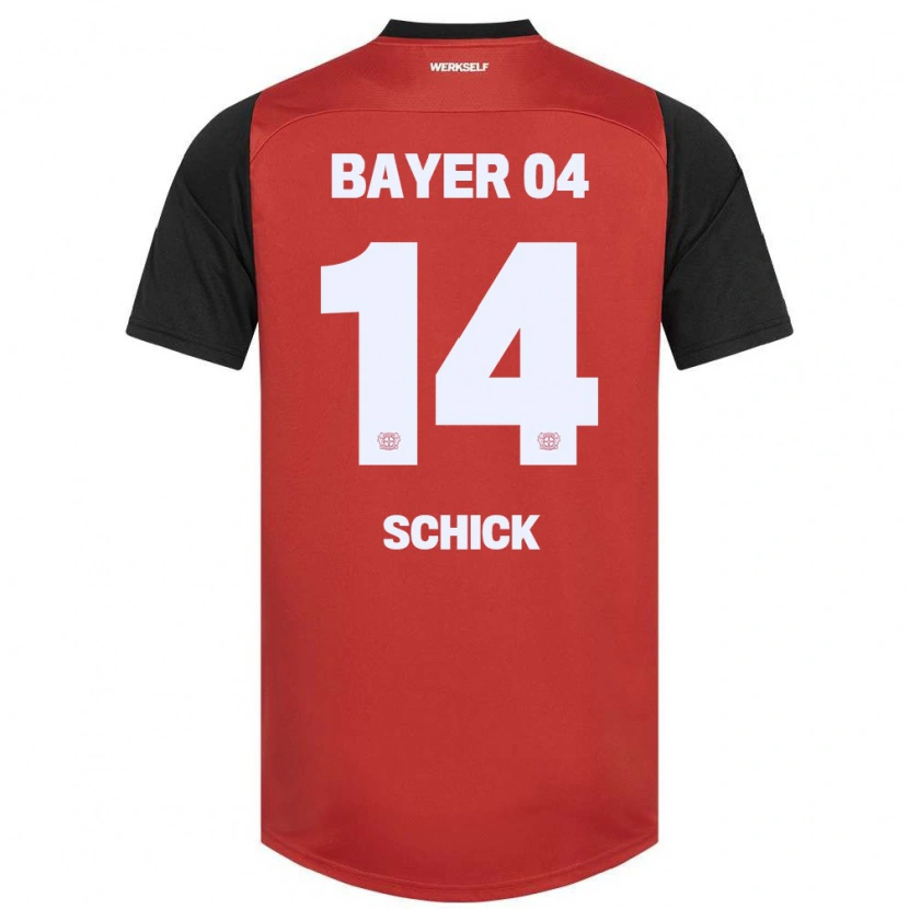 Danxen Kinder Patrik Schick #14 Rot Schwarz Heimtrikot Trikot 2024/25 T-Shirt