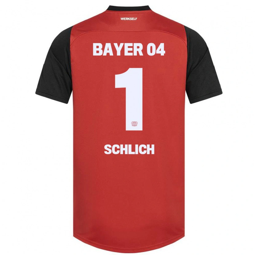 Danxen Kinder Jesper Schlich #1 Rot Schwarz Heimtrikot Trikot 2024/25 T-Shirt