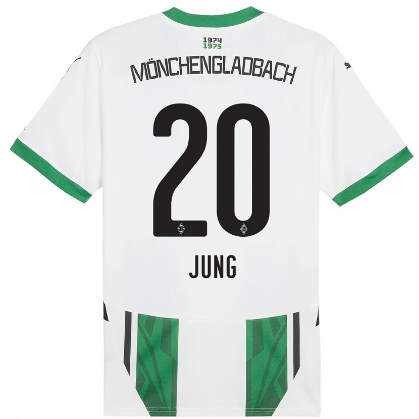 Danxen Kinder In-Gyom Jung #20 Weiß Grün Heimtrikot Trikot 2024/25 T-Shirt