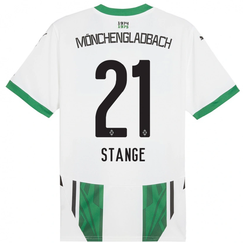 Danxen Kinder Veit Stange #21 Weiß Grün Heimtrikot Trikot 2024/25 T-Shirt
