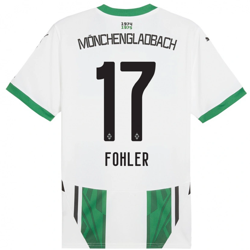 Danxen Kinder Selma Fohler #17 Weiß Grün Heimtrikot Trikot 2024/25 T-Shirt