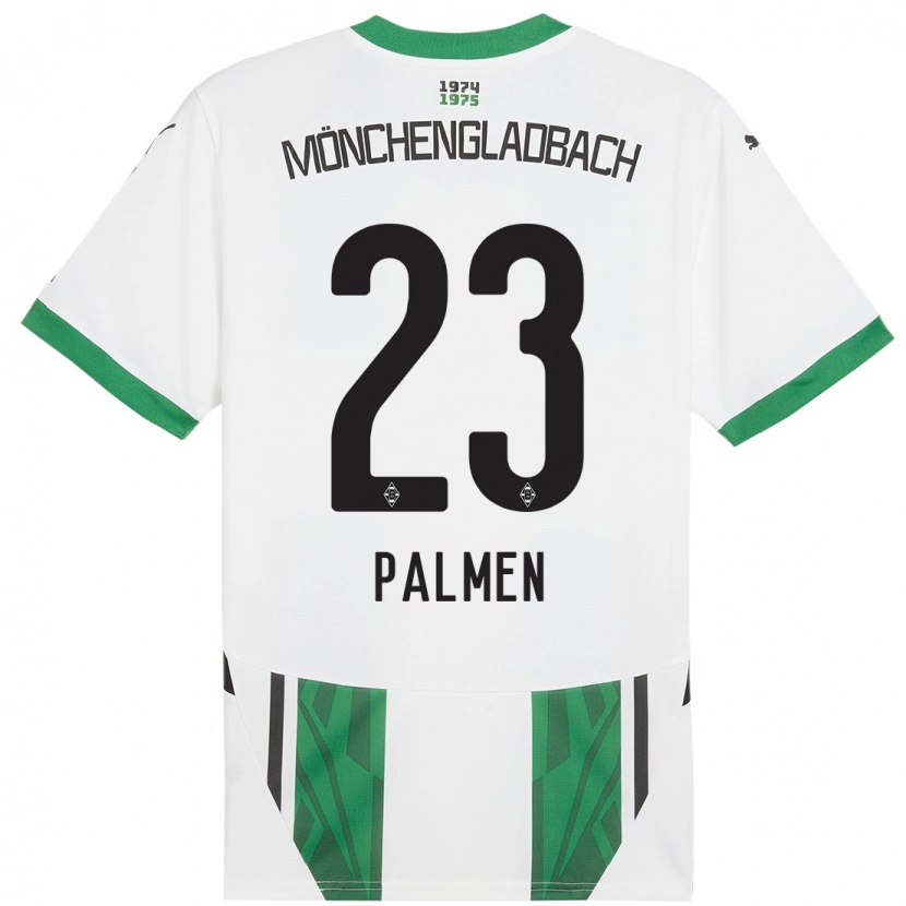 Danxen Kinder Luisa Palmen #23 Weiß Grün Heimtrikot Trikot 2024/25 T-Shirt