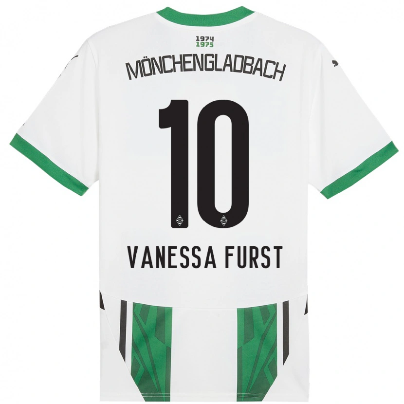 Danxen Kinder Vanessa Fürst #10 Weiß Grün Heimtrikot Trikot 2024/25 T-Shirt
